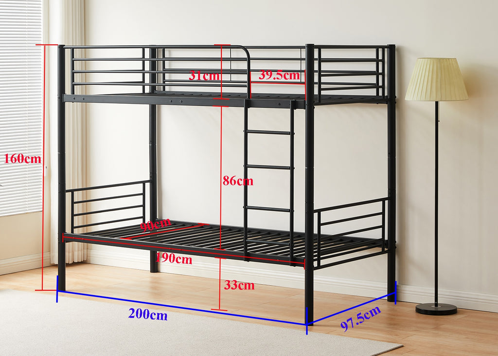 Metal Framed Bunk Beds Reinforced Beds