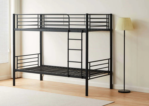 Bircham Bunk Bed in Black, with Reversible Ladder