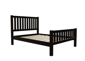 Sandringham Shaker Bed Finished in Stained Black Ash