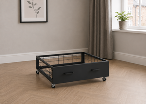 Metal Storage Drawer in Black