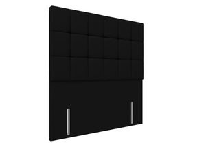 Cube Floor Standing Headboard Finished in Faux Linen Black