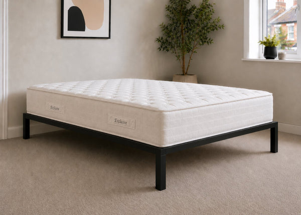 Brick Extra Deep Mattress on Thornham Metal Platform Bed
