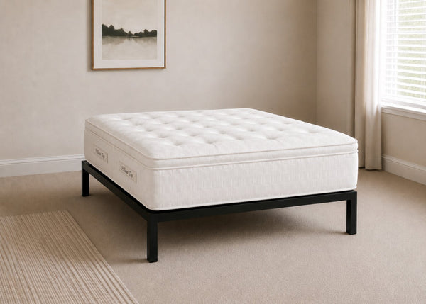 Brick 'Pillow Top' Mattress on Thornham Metal Platform Bed