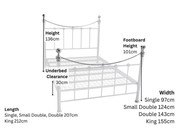 Camberley White Dimensions