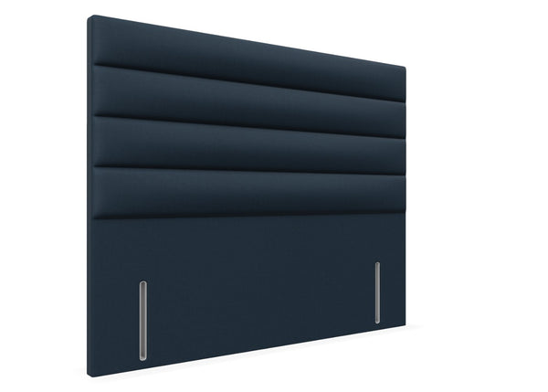 Camelia Floor Standing Headboard, Finished in Faux Linen Navy