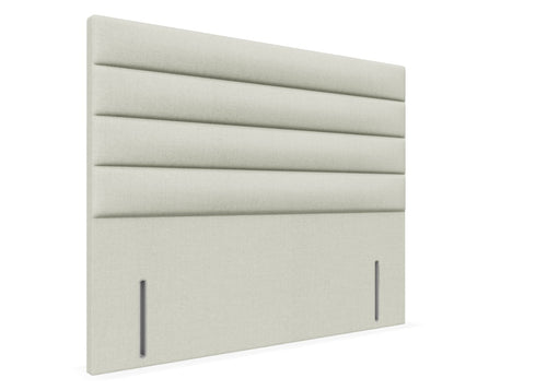 Camelia Floor Standing Headboard Finished in Faux Linen Polar