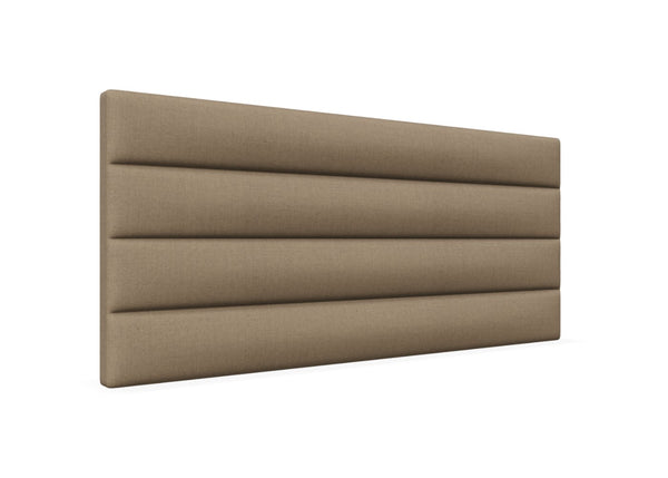 Camelia Strutted Headboard Finished in Faux Linen Sand