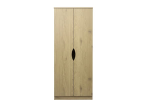 Front of wardrobe with open handles illustrating easy accessibility