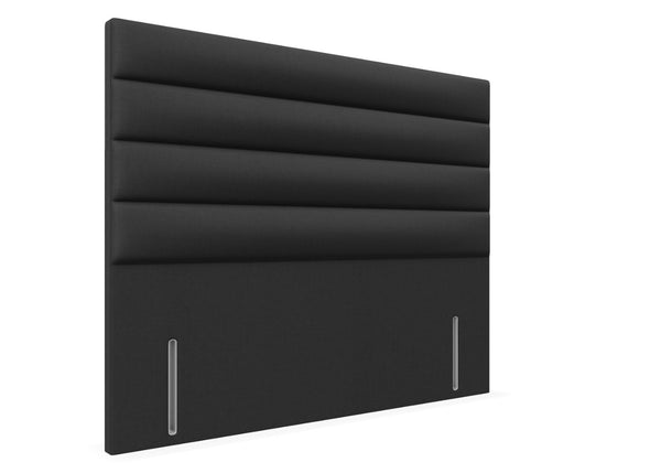 Camellia Floor Standing Headboard Finished in Faux Linen Navy