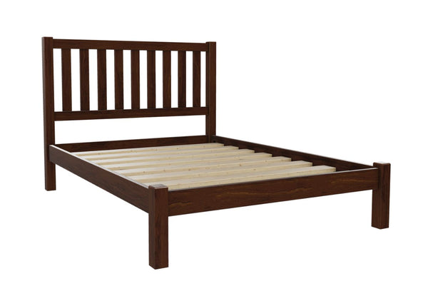 Shelton Shaker Bed Finished in Chocolate Brown Stain