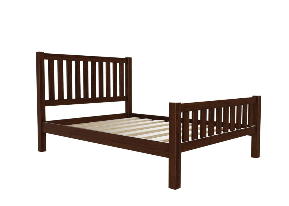 Sandringham Shaker Bed Finished in Stained Oak