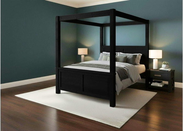 Richmond Four Poster in Black Ash Finish (High End)