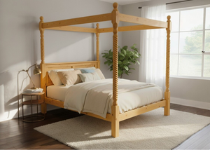 Warsaw Four Poster in Antique Finish (Low End)