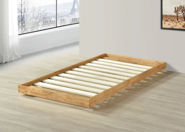 Colney Wooden Trundle Bed in Oak Finish, with Solid Slats