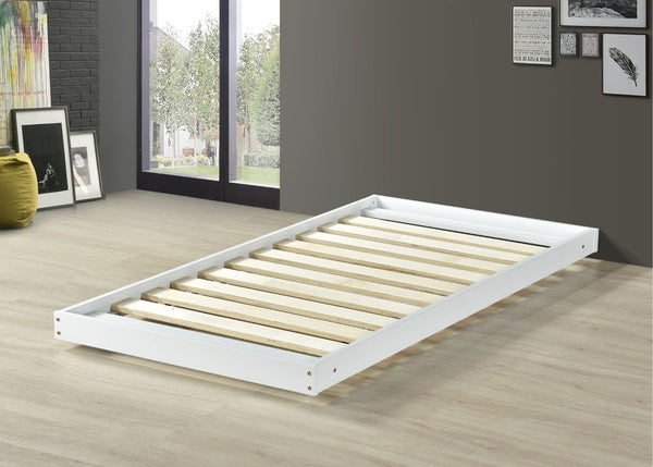 Colney Wooden Trundle Bed with Extra Thick 29mm Slats in White