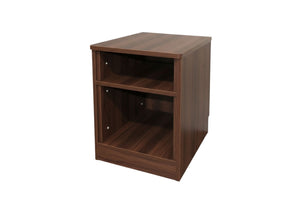 Como Extreme Open Bedside Cabinet in Dark Walnut Finish