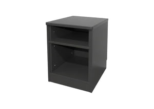 Como Extreme Open Bedside Cabinet in Graphite Grey Finish