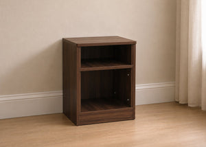 Dark Walnut Como Extreme Open Bedside Cabinet