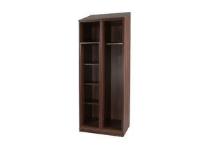 Como Extreme Open Wardrobe in Dark Walnut Finish