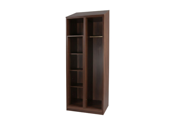 Como Extreme Open Wardrobe in Dark Walnut Finish