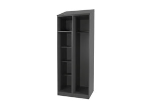 Como Extreme Open Wardrobe in Graphite Grey Finish