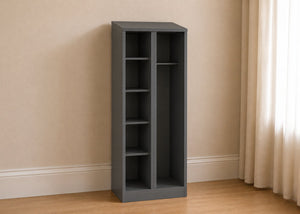 Graphite Grey Como Extreme Open Wardrobe, with Anti-Climb Shelves