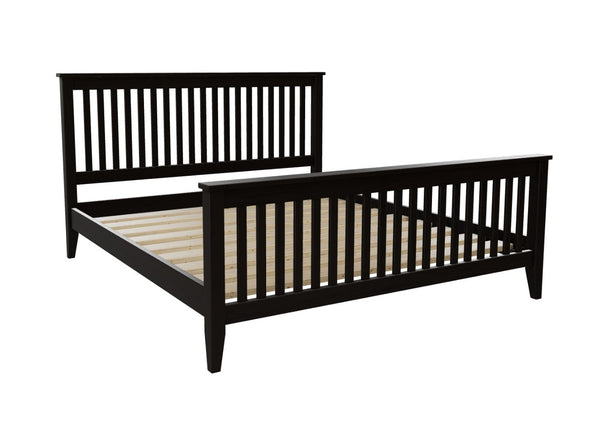 Copenhagen High End Bed, Finished in Stained Black Ash