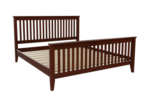 Copenhagen High End Bed, Finished in Stained Chocolate Brown