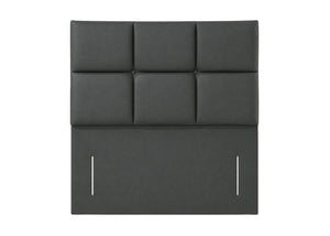 Daisy Floor Standing Headboard in Faux Leather Grey