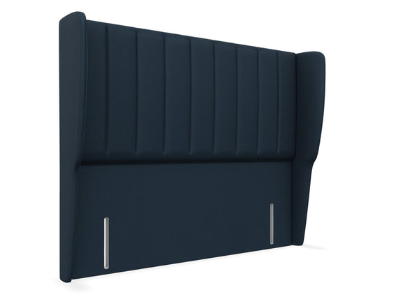 Delemere Floor Standing Headboard, Finished in Faux Linen Black