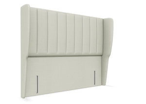 Delemere Floor Standing Headboard, Finished in Faux Linen Polar