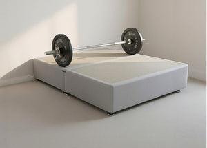 Heavy Duty Divan Base in Light Grey, Designed for Strength and Durability