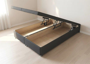 Electric Ottoman Bed in Charcoal Finish