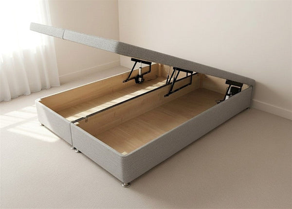 Electric Ottoman Bed in Light Grey Finish