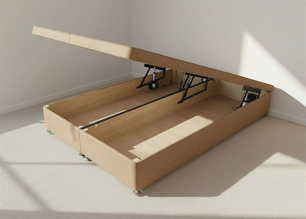 Electric Ottoman Bed in Sand Finish