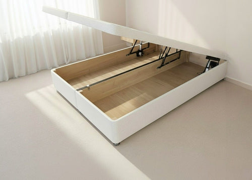 Electric Ottoman Bed in White Finish