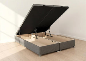 End Lift Ottoman Bed in Charcoal Finish