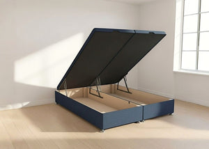 End Lift Ottoman Bed in Navy Finish