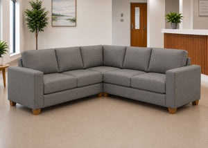 Endura Sofa finished in Dandy Grey Fabric in a 2+2 configuration