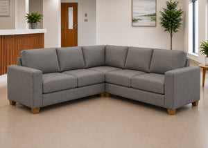 Endura Sofa finished in Grey Flat Weave in a 2+2 configuration