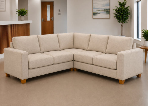 Endura Sofa finished in Natural Flat Weave in a 2+2 configuration