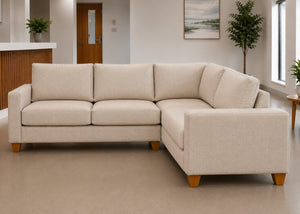 Endura Sofa finished in Natural Flat Weave in a 3+1 configuration