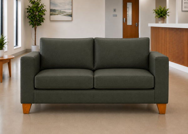Endura Challenging Behaviour 3 Seater Sofa in Aston Bottle Green Vinyl Finish