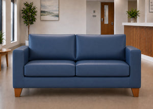 Endura 3 Seater Sofa finished in Blue Vinyl