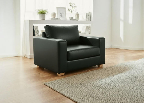 Endura Armchair in Aston Bottle Green Vinyl Finish