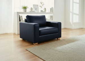 Endura Armchair in Aston Navy Vinyl Finish