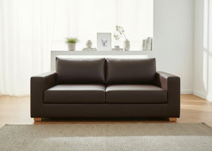 Endura Sofa finished in Chocolate Vinyl