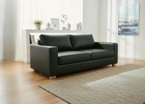 Endura Sofa in Aston Bottle Green Vinyl Finish