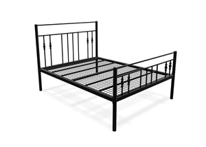 Gemma High End Bed in Black, with Reinforced Mesh Base