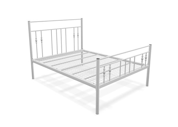 Gemma High End Bed in Ivory, with Reinforced Mesh Base